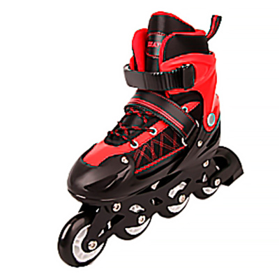 Ролики раздвижные размер 31-33 Рыжий Кот 7301RS красные 1